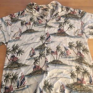 American Flag Hawaiian Shirt